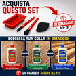 Kit IGM con due pennelli in silicone da 13 e 24 mm, spatola dentata per superfici piane e tenoni, vaschetta in silicone per recupero colla, in combo con Titebond a scelta.