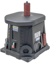 Levigatrice a mandrino oscillante Bernardo OVS 45 con 6 manicotti abrasivi e rulli in gomma, ideale per lavorazioni curve e profili in legno e plastica.