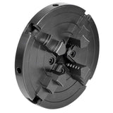 Mandrino a 4 griffe da 150 mm con filettatura M33, ideale per il serraggio sicuro e preciso di pezzi su tornio.