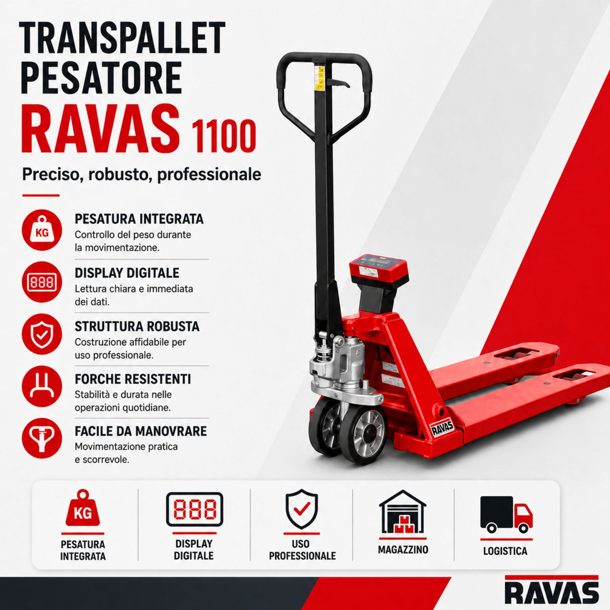 Paletni viličar Ravas 1100