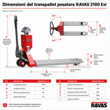 Paletni viličar RAVAS 2100 Exi ATEX – certificiran po standardu DEKRA ATEX II 2 G/D