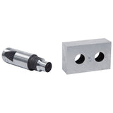 Punzone da 13 mm installato su PBS 22 LS per eseguire forature precise su metallo in officina.