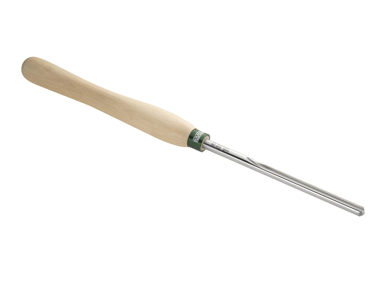 Sgorbia da ciotole Record Power ProComfort 3/8" con lama HSS e manico ergonomico in faggio, ideale per scavo e tornitura del legno.