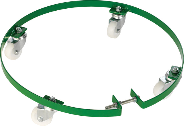 Set di rotelle Record Power CVA386-27-100 progettato per aspiratori CamVac CGV386, ideale per spostare la macchina in modo semplice e sicuro all’interno dell’officina.