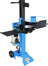 Spaccalegna verticale Güde GHS 500/7 TED con tavolo ergonomico, colonna guidata e ruote di trasporto maggiorate.