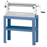 Supporto Stand A installato sotto RM 610 per garantire stabilità e altezza di lavoro ergonomica in officina.