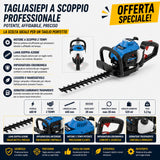 Tagliasiepe Güde GMH 603, ideale per la manutenzione di siepi e arbusti con tagli precisi, struttura leggera e facile maneggevolezza.