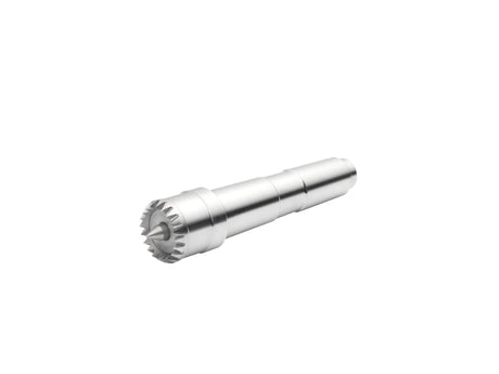 Trascinatore Coronet Hawk multi-dente da 22 mm con punta elastica e cono Morse MT2, ideale per tornitura precisa e lavori delicati su legno.