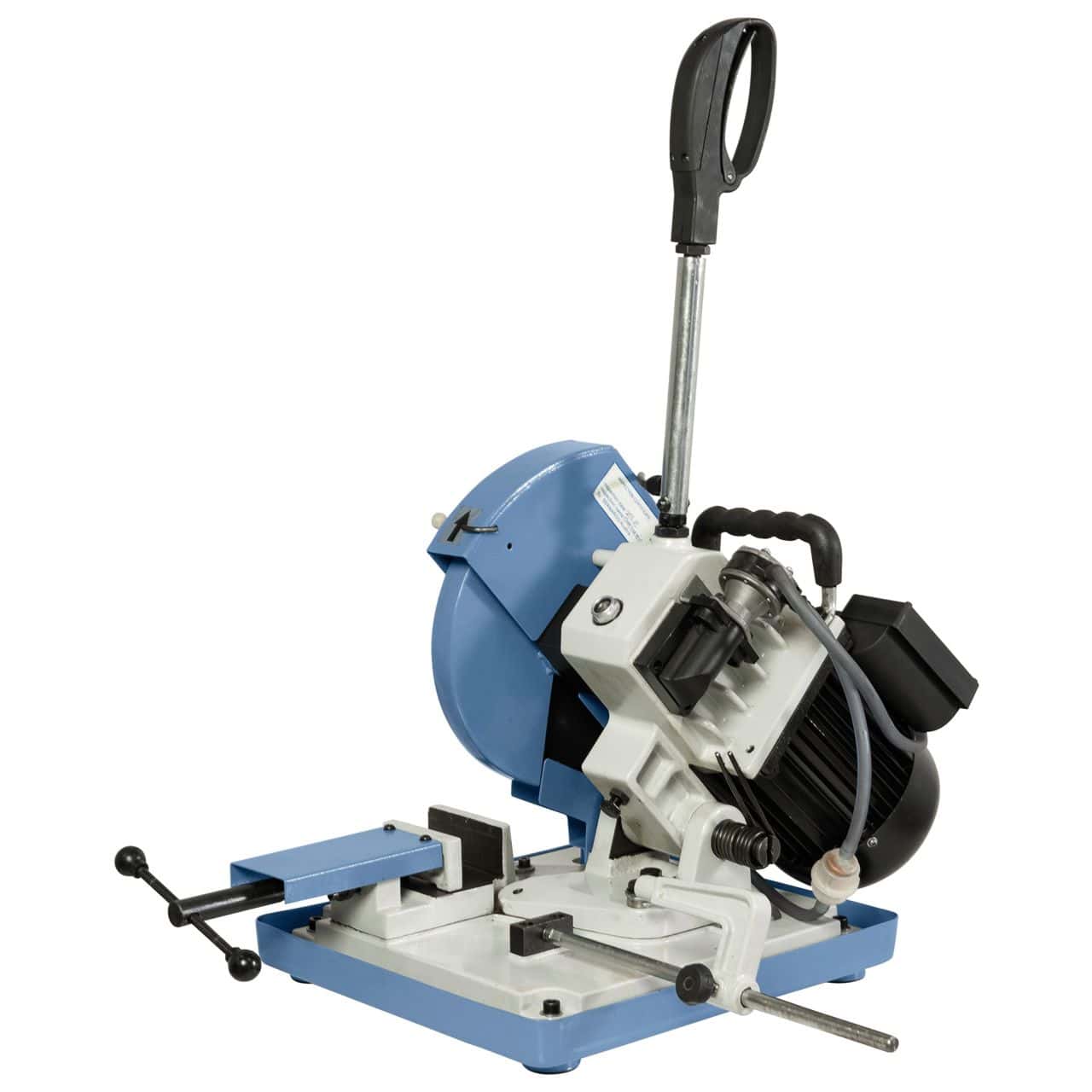 Troncatrice per metallo Bernardo CS 225 con lama HSS Ø 225 mm, serbatoio refrigerante integrato e impugnatura ergonomica.