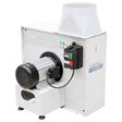 Ventilatore centrifugo Bernardo RV 4000 con portata da 6500 m³/h, girante bilanciata in acciaio e struttura robusta verniciata a polvere, ideale per impianti di aspirazione industriale.
