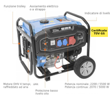 Bencinski generator Güde GSE 6701 RS
