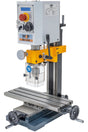Trapano-fresatrice da banco M4P MD 10 HS / 230 V con motore brushless e tavola a croce, vista laterale destra